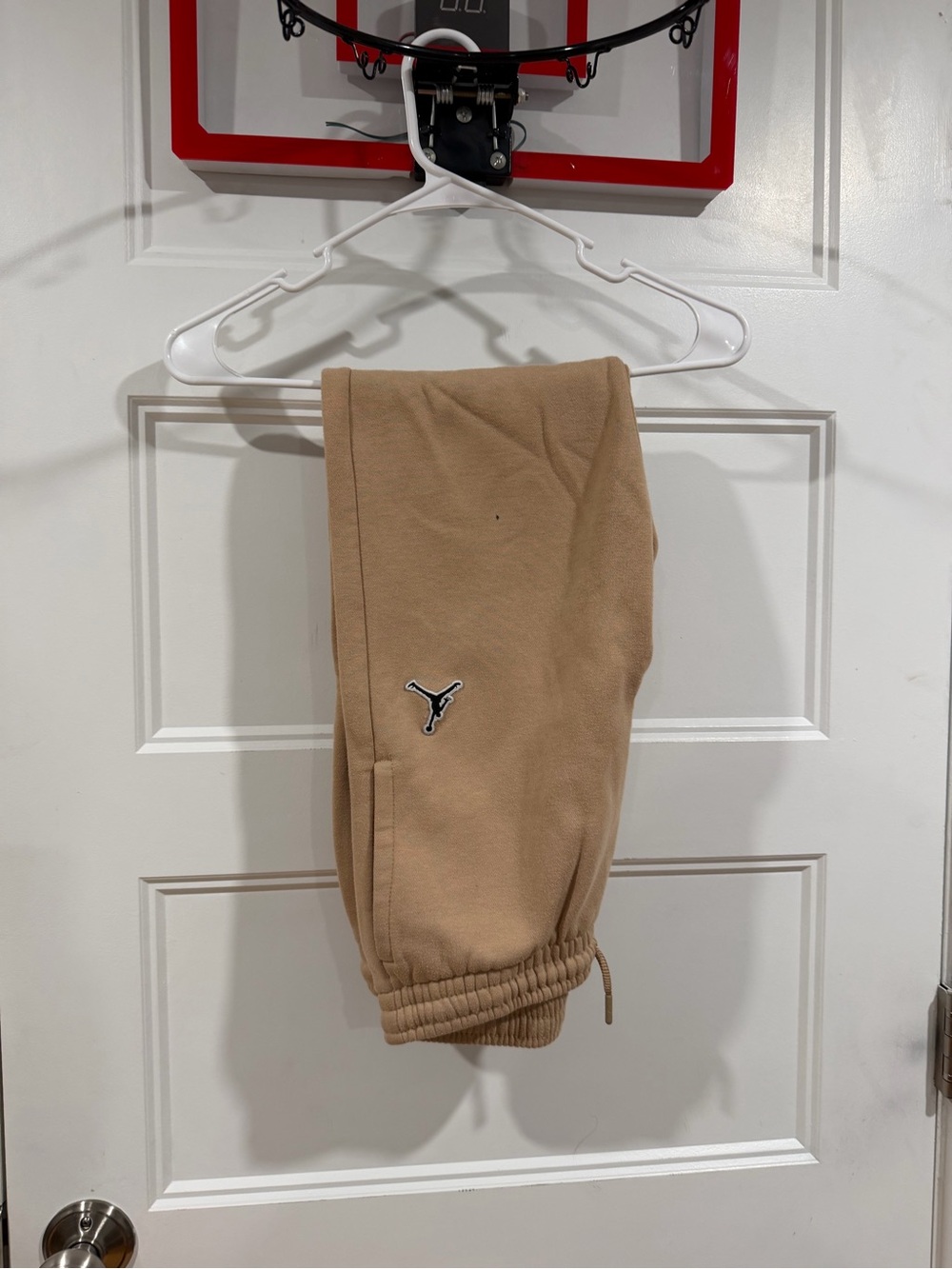 Jordan Boys Tan Fleece Jogger Sweatpants Youth Large 12–13